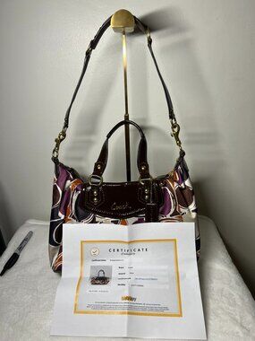 Coach Ashley Scarf Print Satchel from from 2012 - Like New